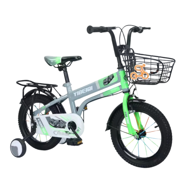 Bicycle-YB32-16-Inch-Green-Grey